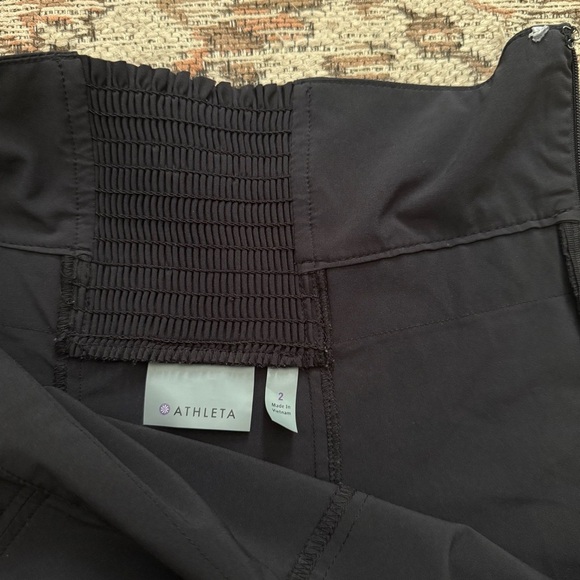 Athleta Womens Black Stretch Athleisure Dress Mini Length Long Sleeve Size S - Picture 10 of 11